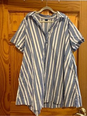 Old Navy Striped Shirt Dress